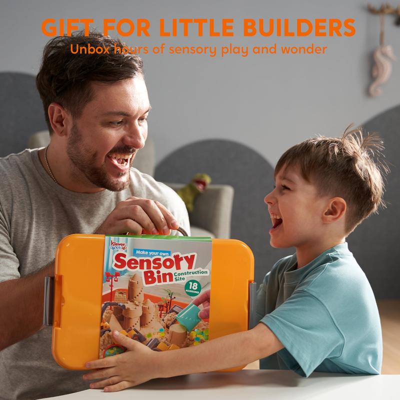 Construction Sensory Bin for Toddlers