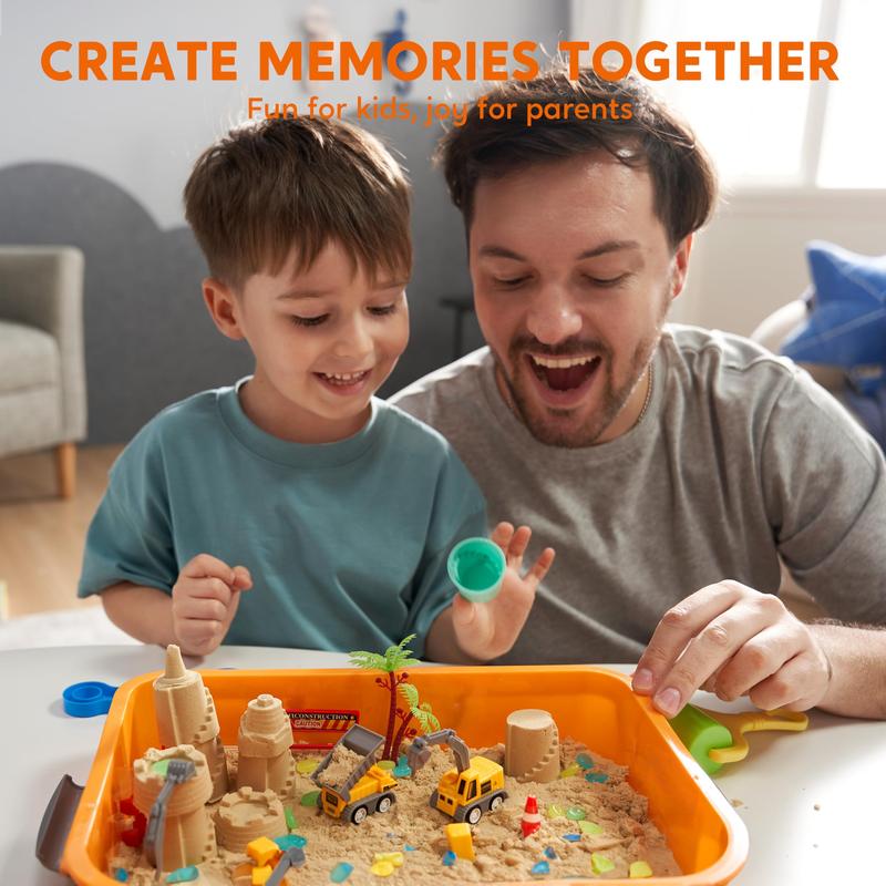 Construction Sensory Bin for Toddlers