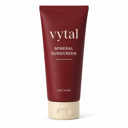 Vytal Mineral Sunscreen tube, zinc oxide mineral filter